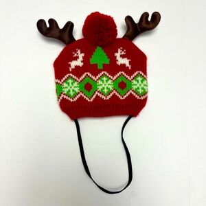 ♥️ FREE with any purchase 🙏🏽 Cappy's ⚜️♥️⚜️ Cool Christmas Dog Hat Reindeer
